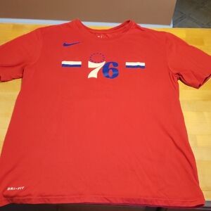 Nike Red 76ers Dri-FIT Tee. Excellent Condition